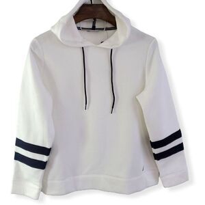 White Lightweight Pullover Sweatshirt Hoodie | Nautica